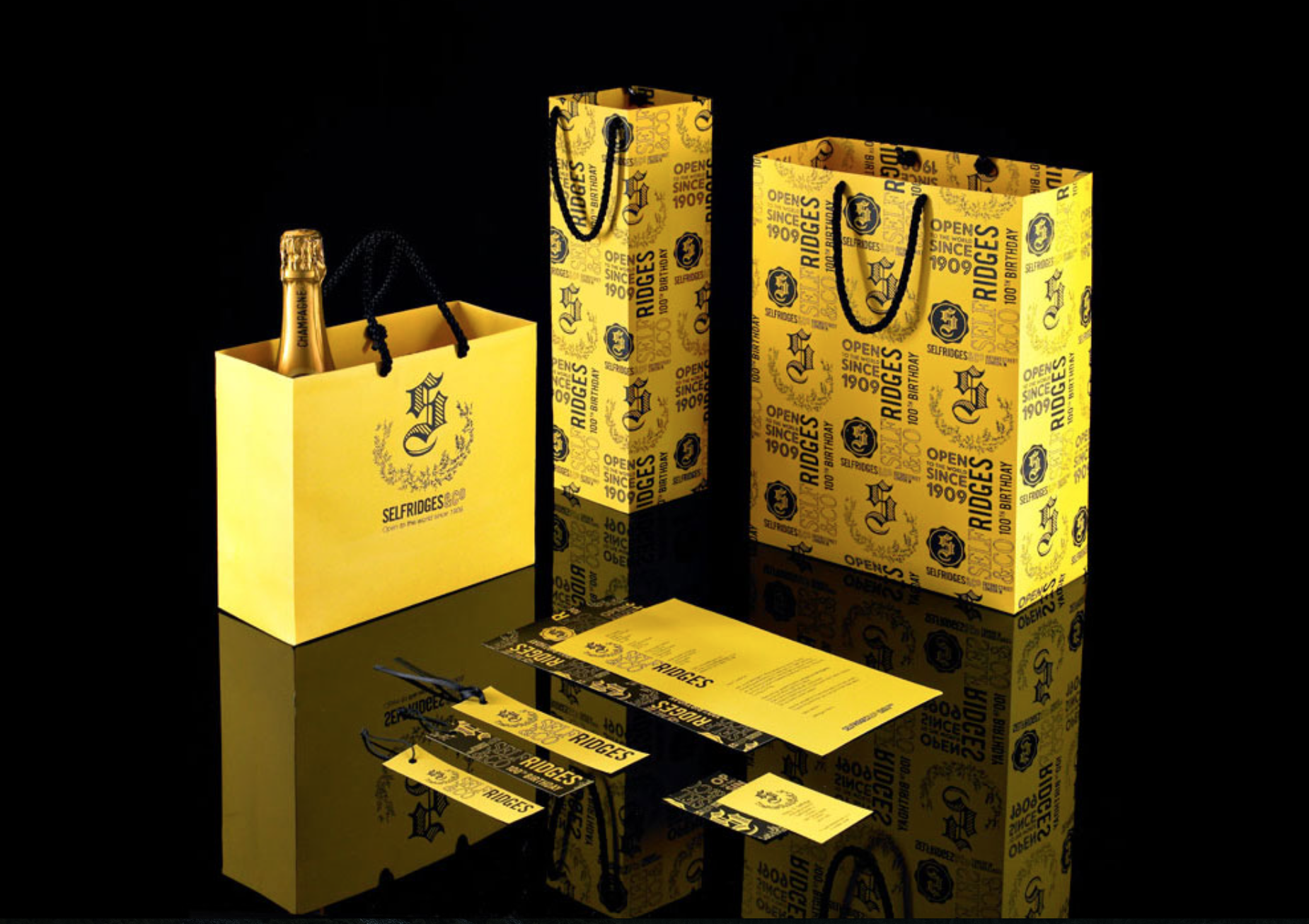 Selfridges branding and collateral